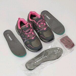 Riemot Waterproof TrekkingHiking Shoes Pink / Grey Women's Size 6 US